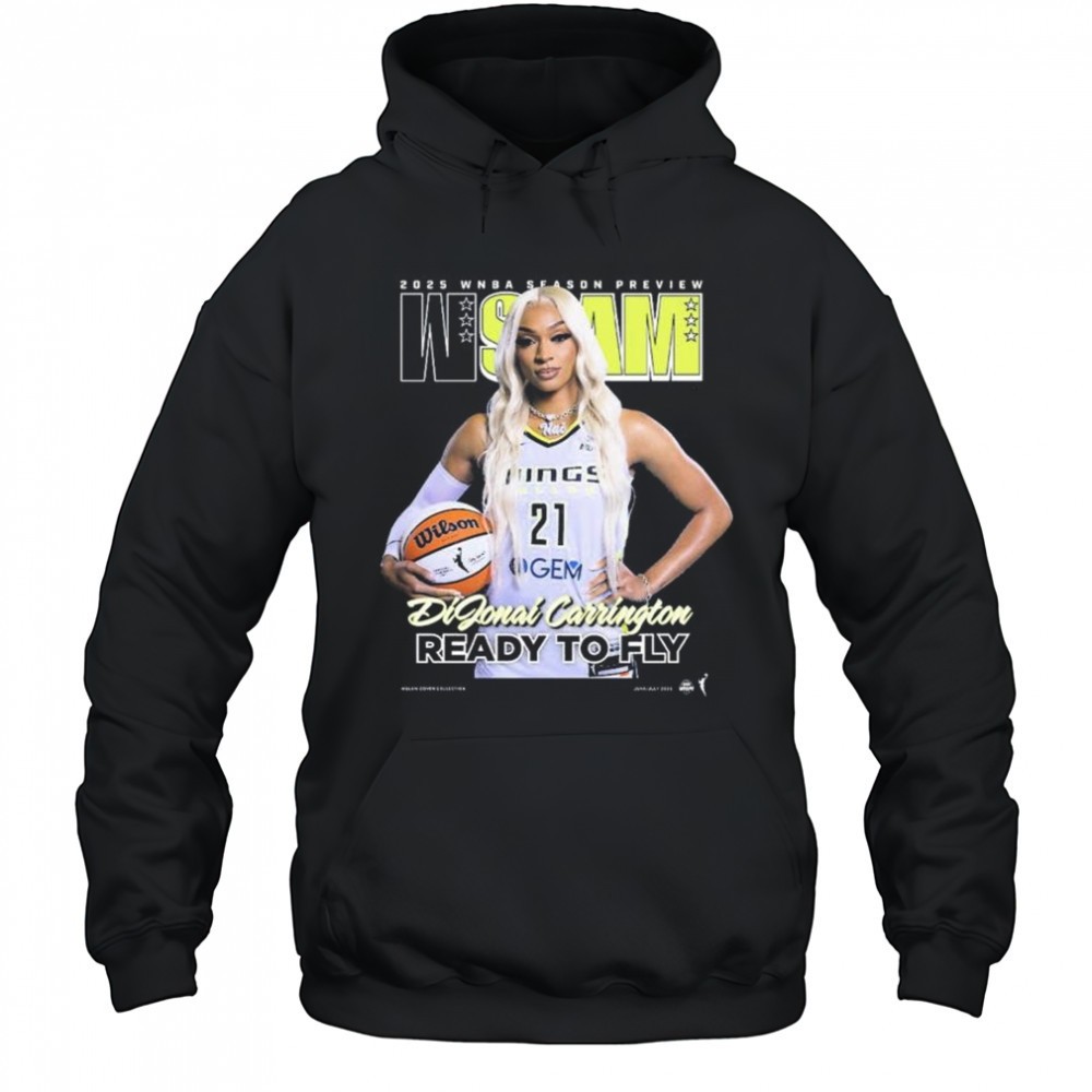 WSLAM Dallas Wings DiJonai Carrington 2025 WNBA Season Preview Ready To Fly t-shirt