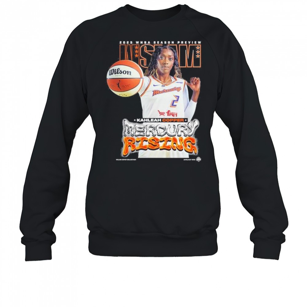 WSLAM Kahleah Copper Phoenix Mercury SLAM 256 Mercury Rising 2025 WNBA Season Preview t-shirt