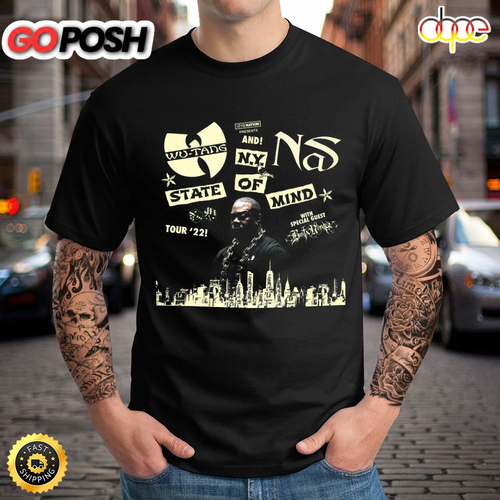 Wu-tang And Nas N.Y State Of Mind Tour 2025 Unisex T-shirt