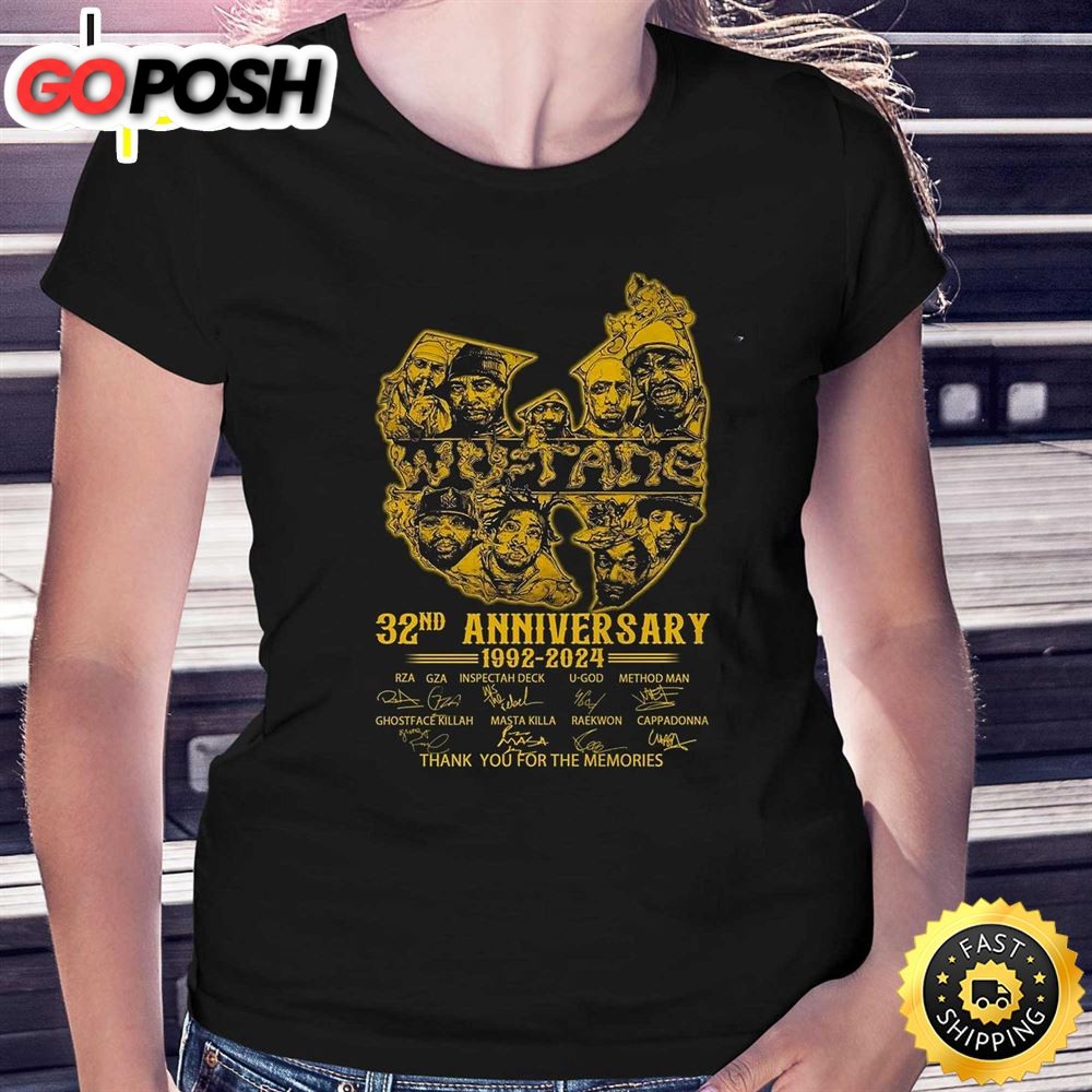 Wu-Tang Clan 32nd Anniversary 1992 – 2025 Thank You For The Memories T-Shirt