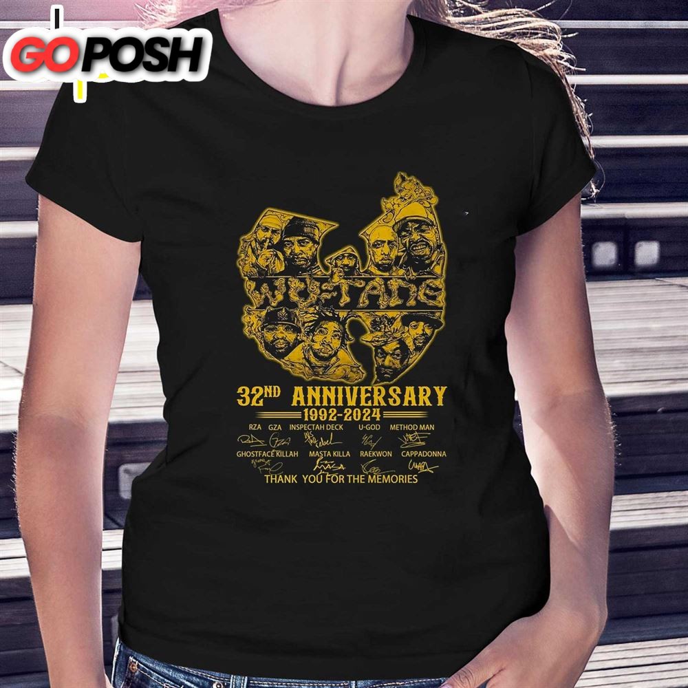 Wu-tang Clan 32nd Anniversary 1992 – 2025 Thank You For The Memories T-shirt