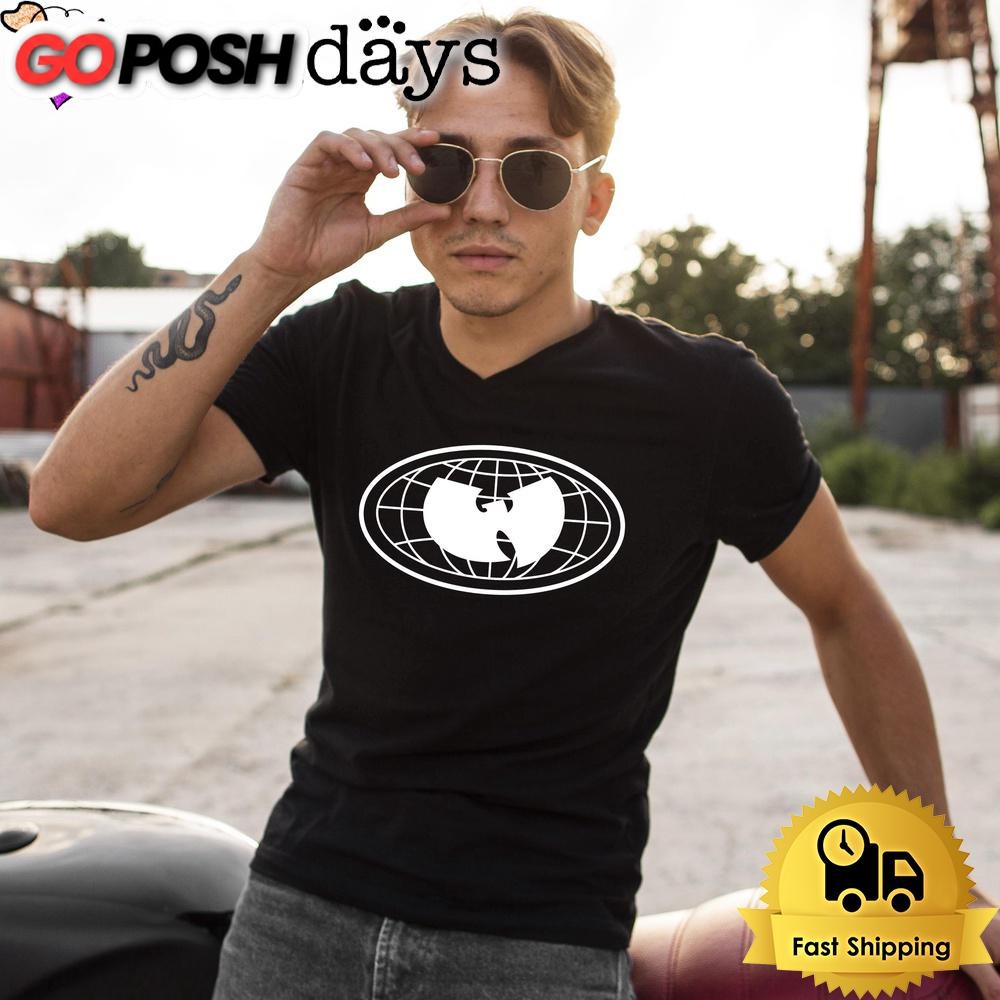 Wu-Tang Clan Black and White Globe T Shirt