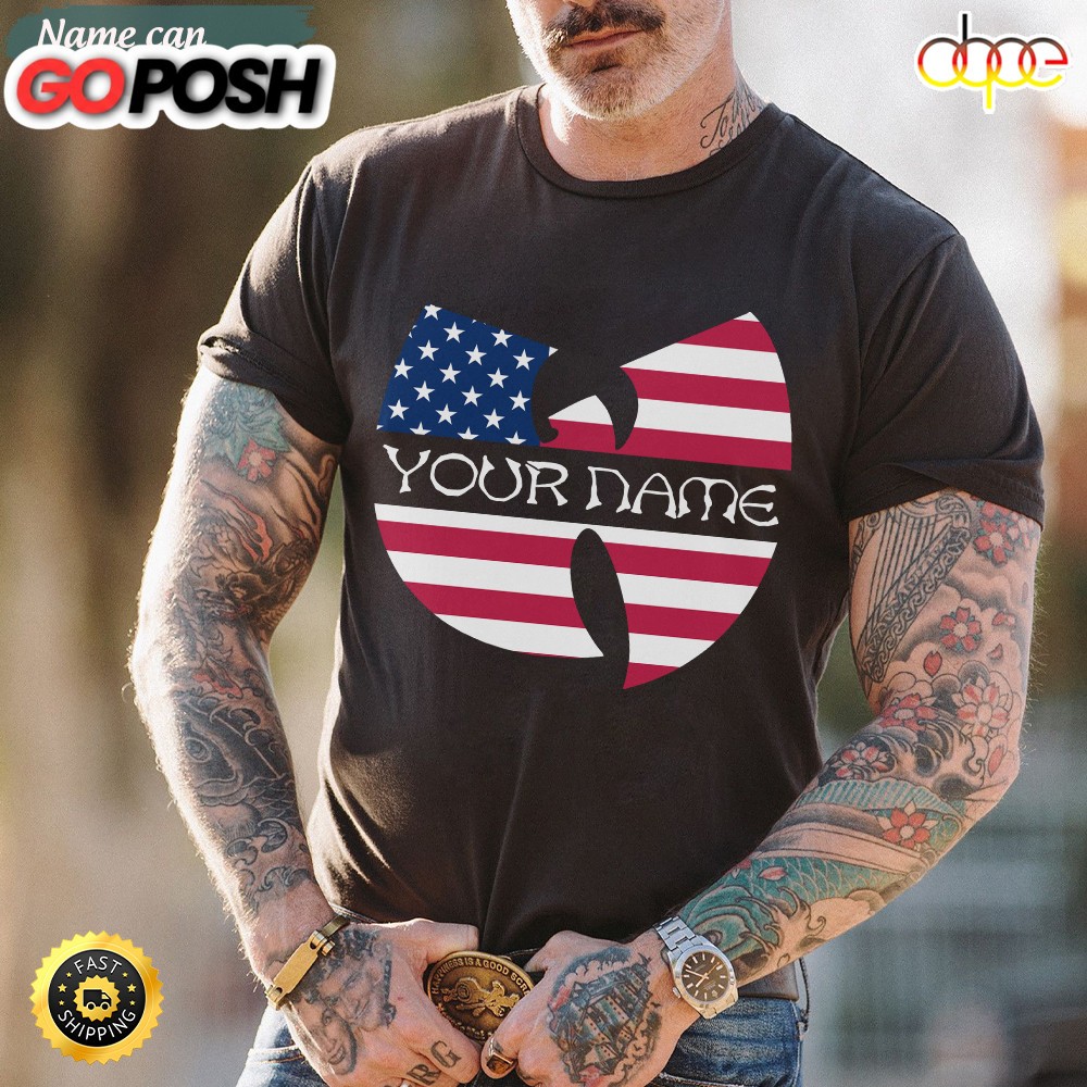 Wu-tang Clan Custom Name Logo USA Unisex T-shirt