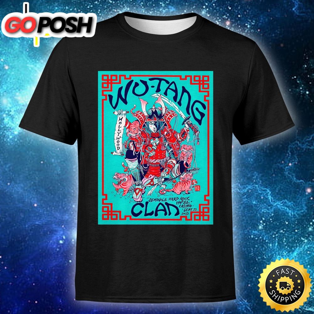 Wu Tang Clan Hollywood September 22, 2025 Print Unisex Tshirt