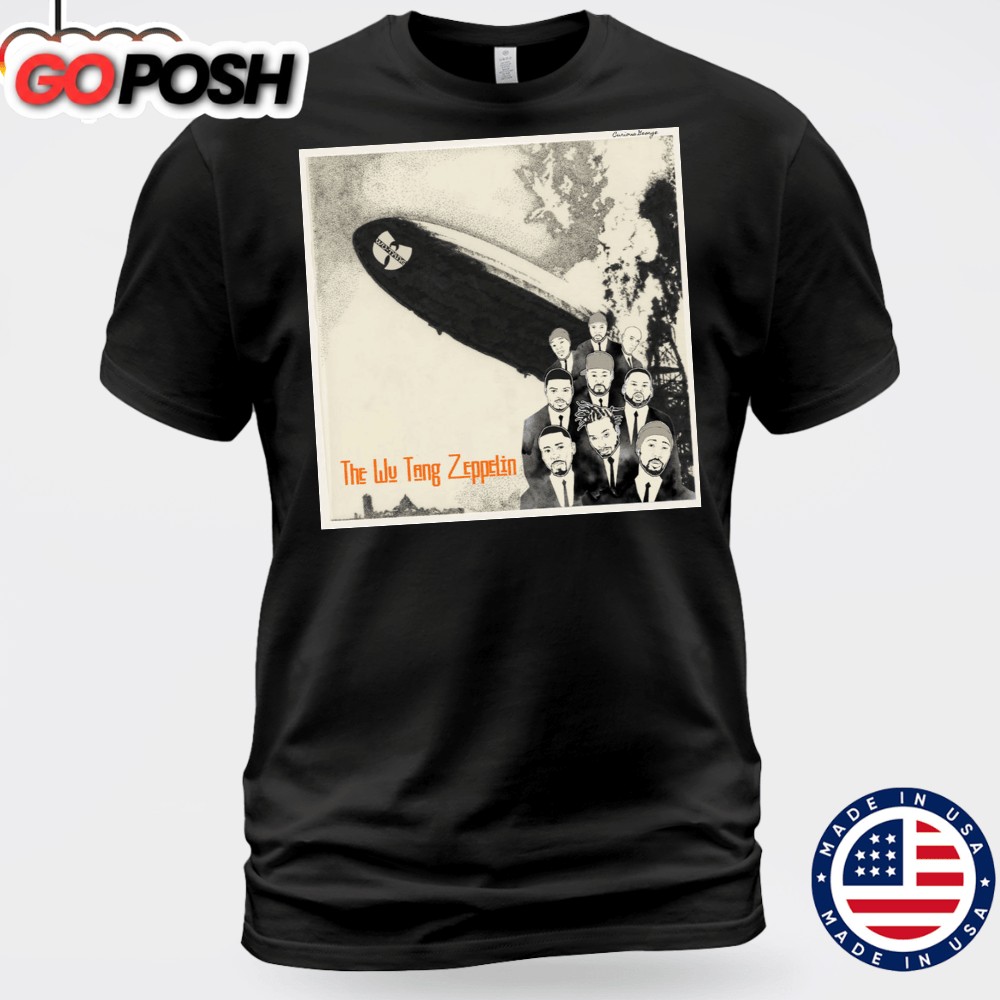 Wu-Tang Clan Led Zeppelin The Wu-Tang Zeppeli Black T-shirt