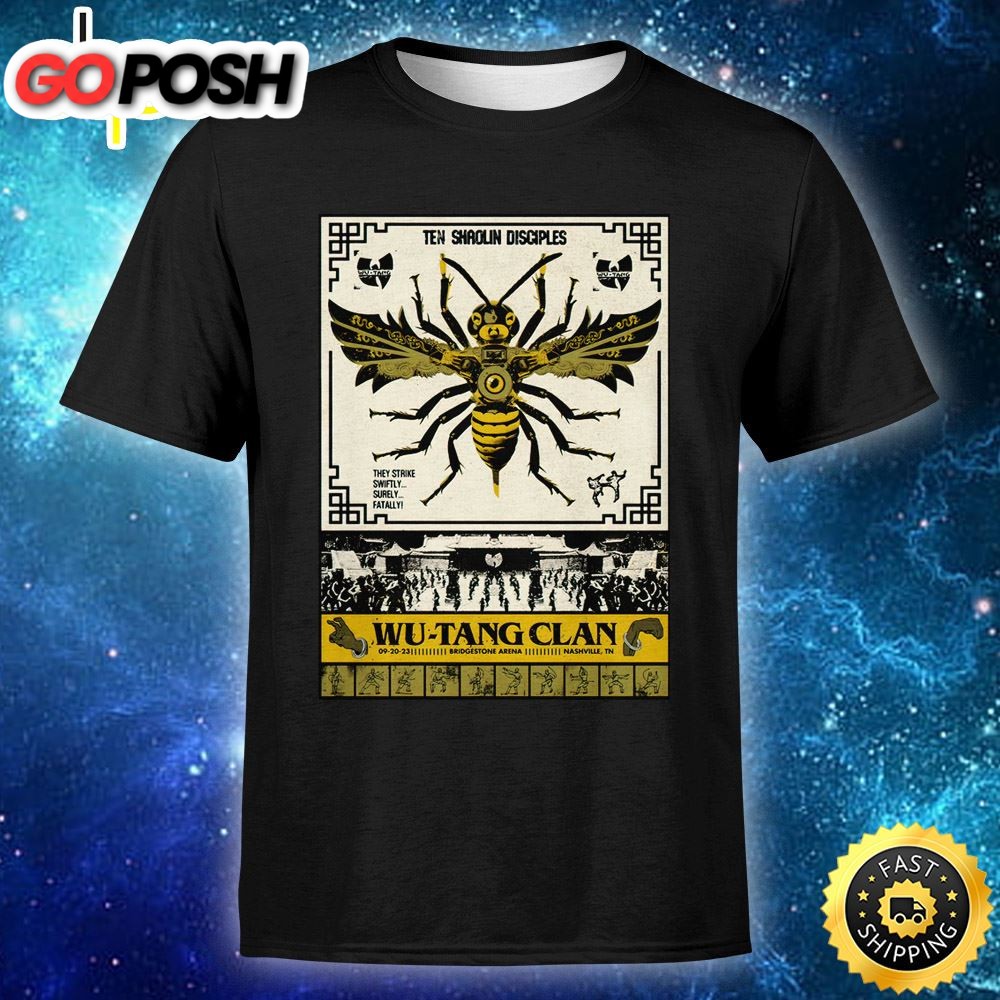 Wu Tang Clan Nashville September 20, 2025 Print Unisex Tshirt