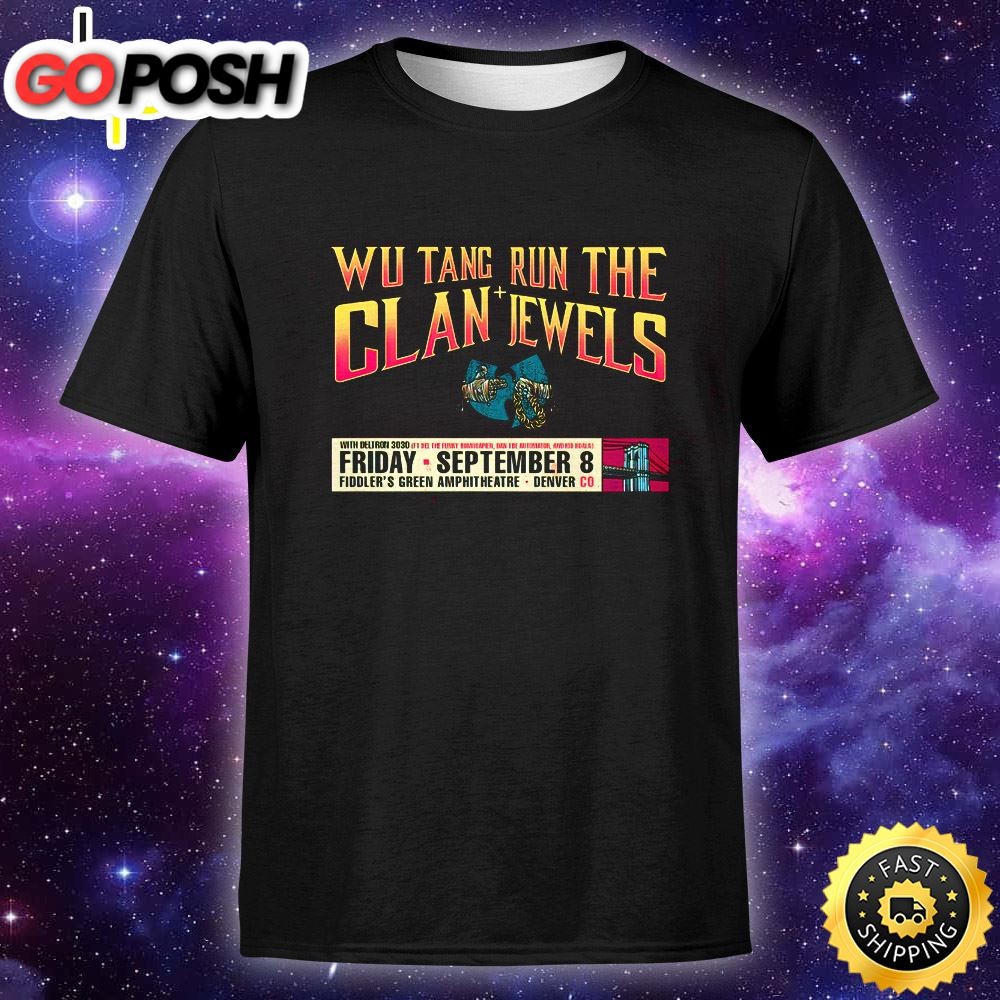 Wu-Tang Clan & Run The Jewels Tickets In Greenwood Village At Fiddlers Green Amphitheatre On Fri, Sep 8, 2025 Unisex T-Shirt