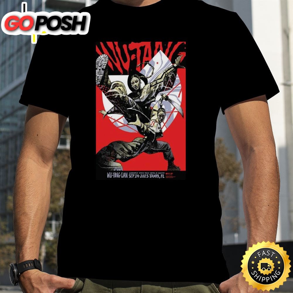 Wu Tang Clan September 24 Tampa Event T-Shirt