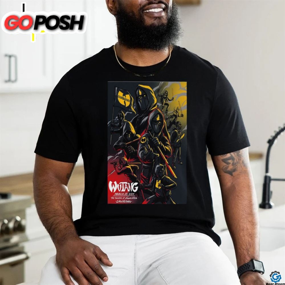 Wu Tang Clan Show Poster Las Vegas, Nv March 23 2025 Shirt