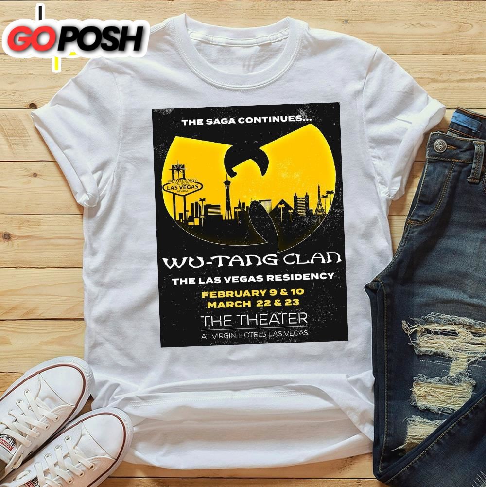 Wu-tang Clan The Las Vegas Residency February 9 – 10, March 22 – 24 The Theater T-shirt