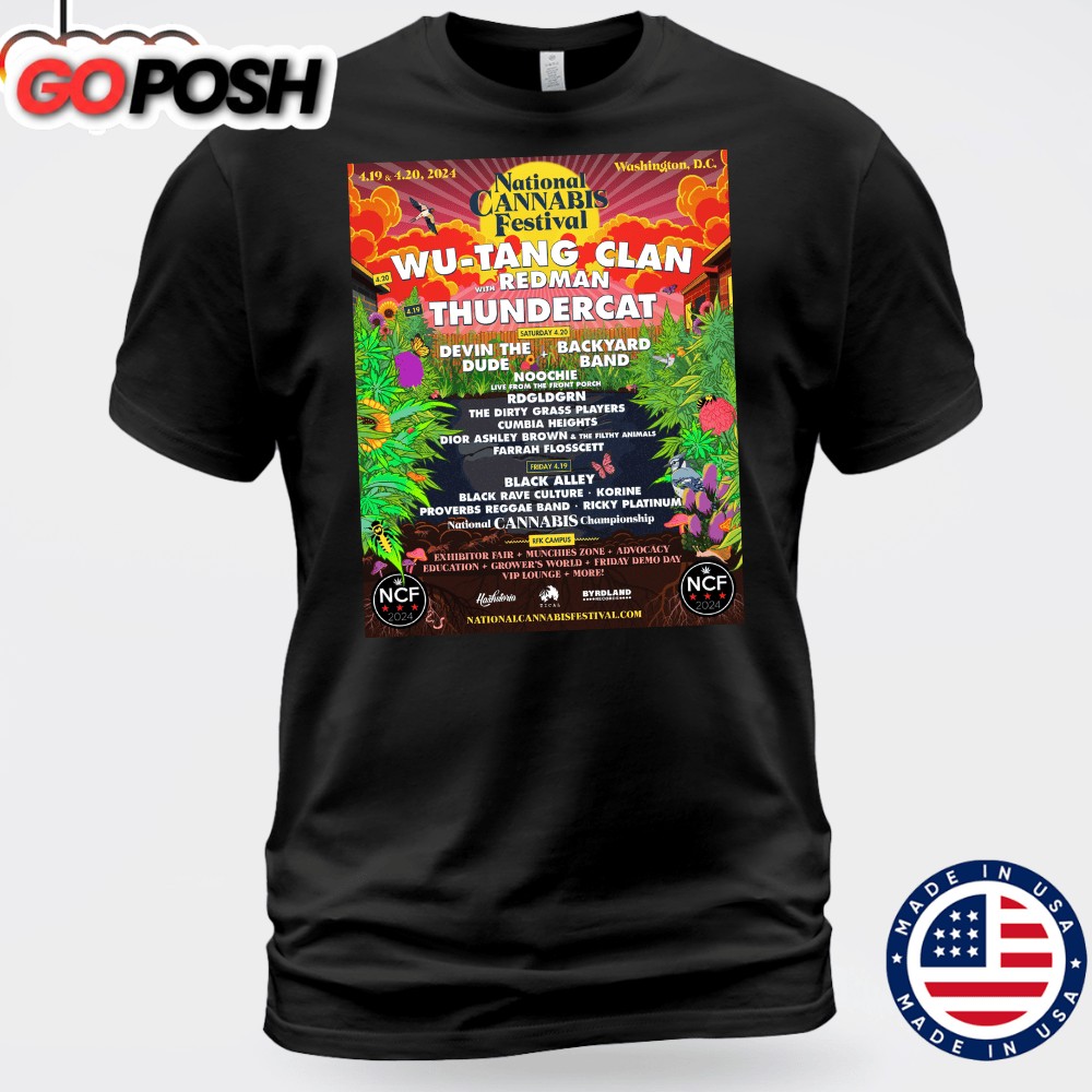 Wu-Tang Clan With Redman & Thundercat Headline NCF 2025 T-shirt