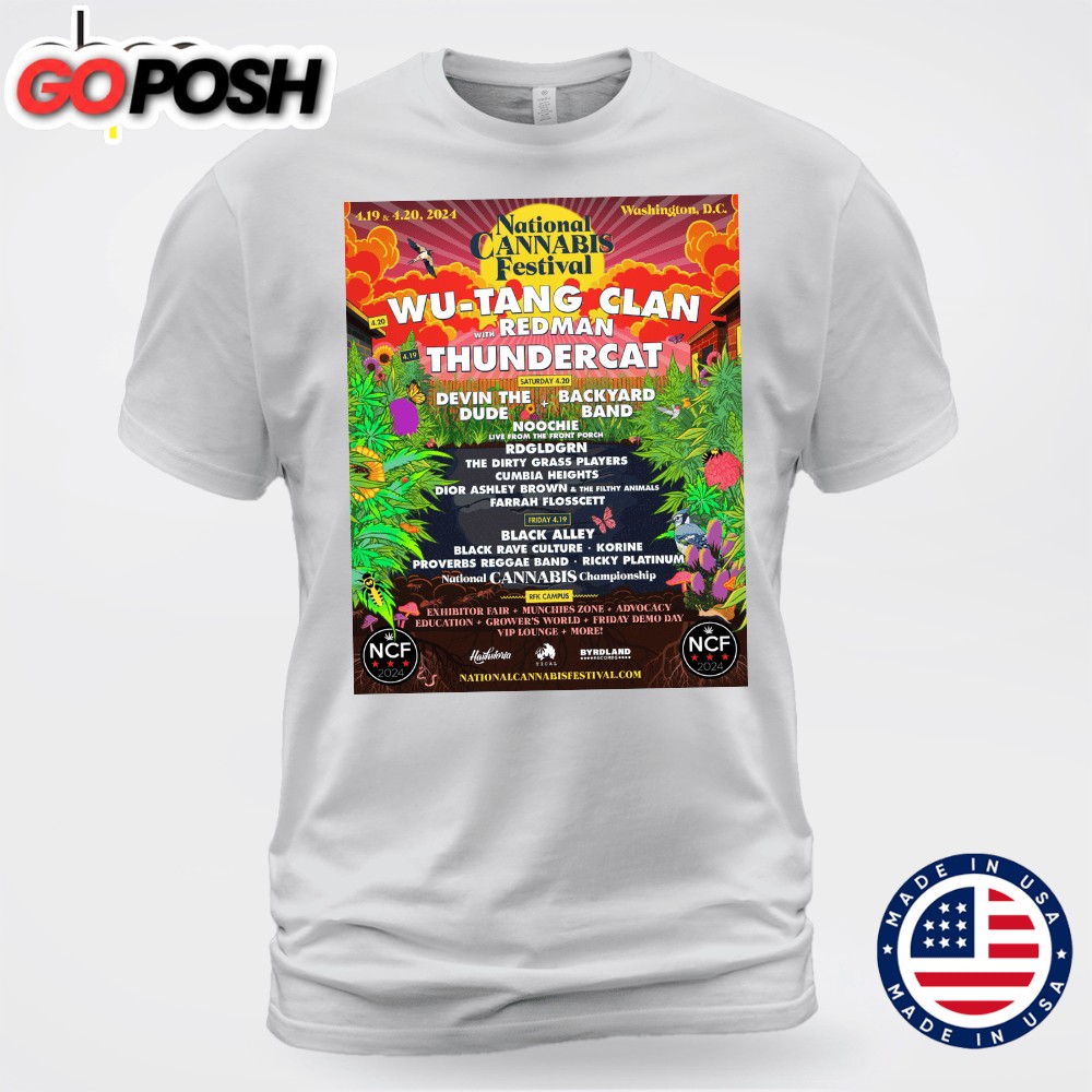 Wu-Tang Clan With Redman & Thundercat Headline NCF 2025 Unisex T-shirt