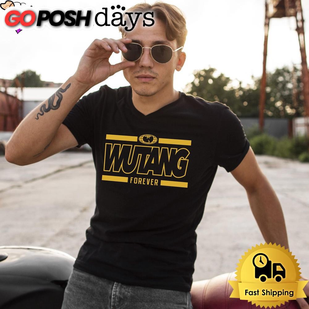 Wu-Tang Forever Gold And Black T Shirt