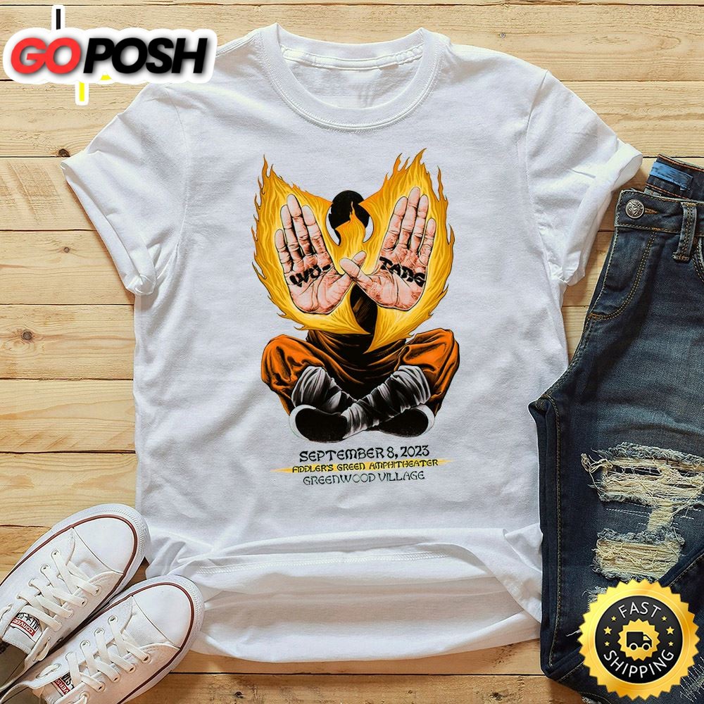 Wu-Tang Tour 2025 September 8th Fiddlers Green Amphitheater Greenwood Village White Unisex T-shirt