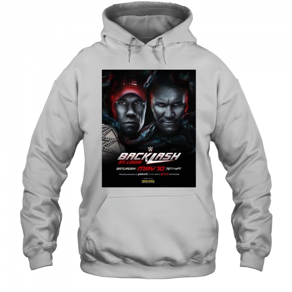 WWE Backlash John Cena will defend the Undisputed WWE Championship against Randy Orton St. Louis May 10 2025 t-shirt