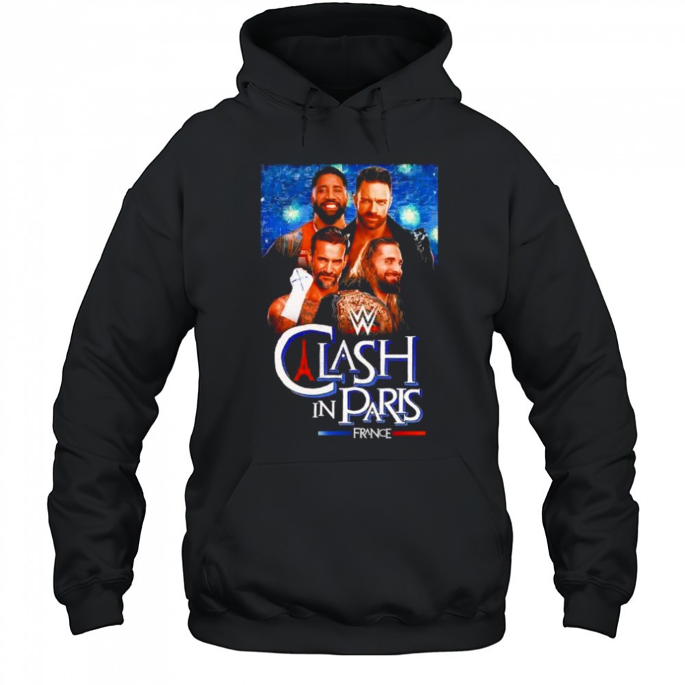 WWE Clash in Paris France graphic shirt