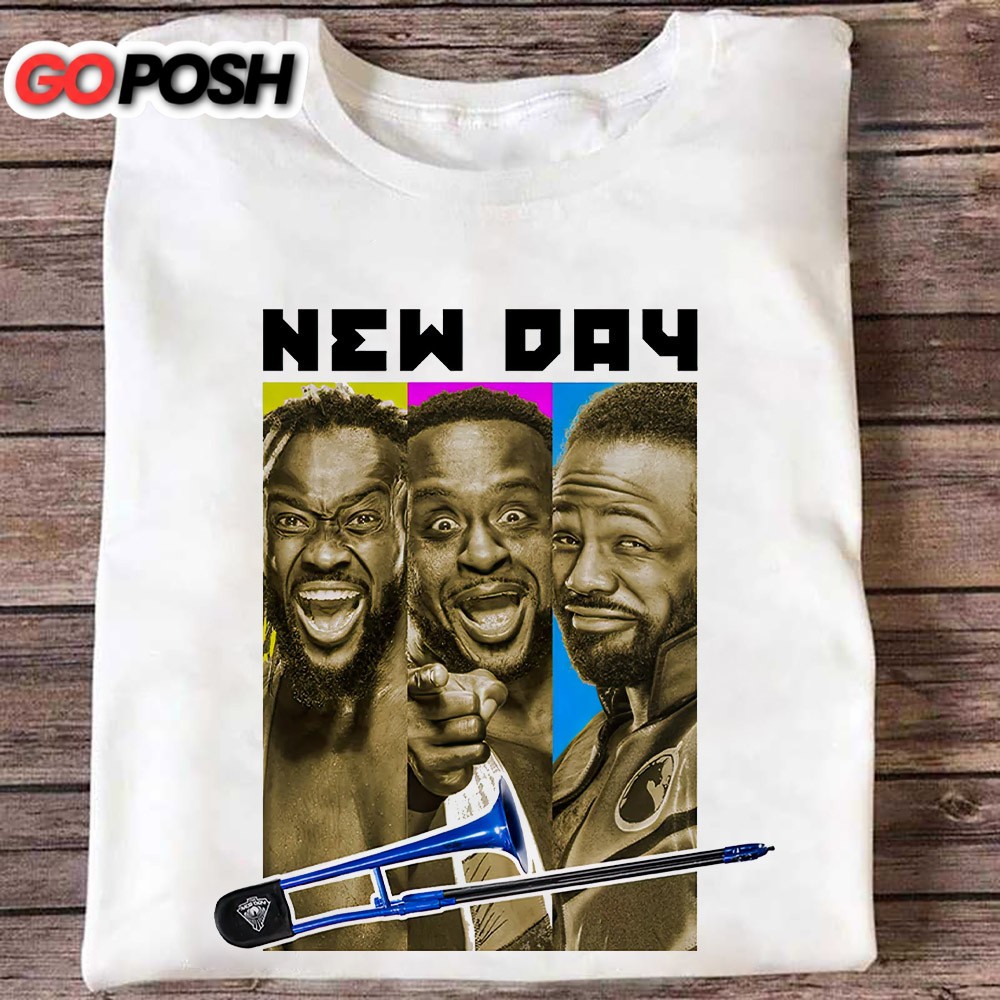 wwe-kofi-kingston-xavier-woods-big-e-new-day-t-shirt-e11df32j WWE Kofi Kingston Xavier Woods Big E New Day T Shirt