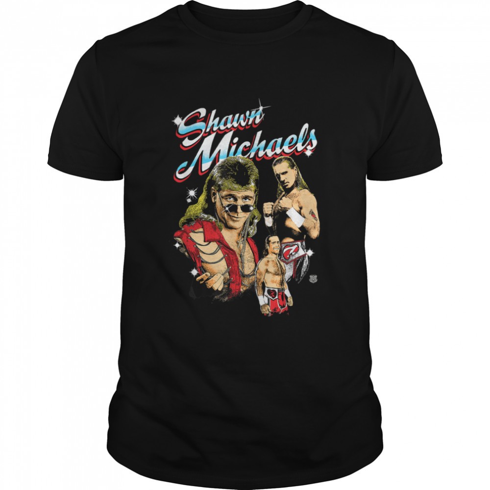 wwe-shawn-michaels-montage-t-shirt-k69lwkfr WWE Shawn Michaels Montage T-Shirt