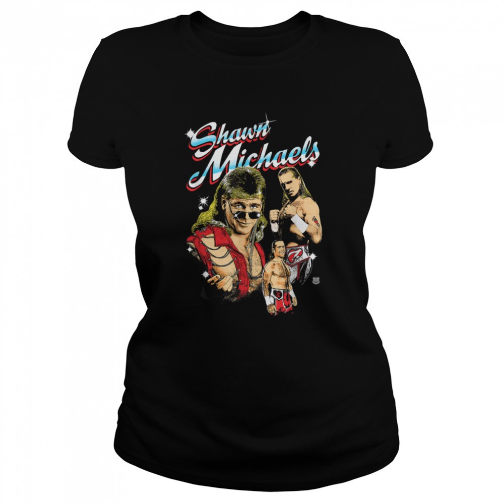 wwe-shawn-michaels-montage-t-shirt-k69lwkfr WWE Shawn Michaels Montage T-Shirt