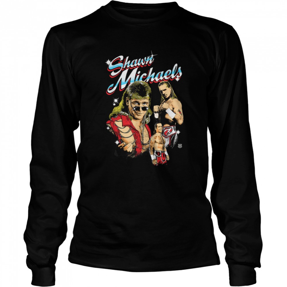 wwe-shawn-michaels-montage-t-shirt-k69lwkfr WWE Shawn Michaels Montage T-Shirt