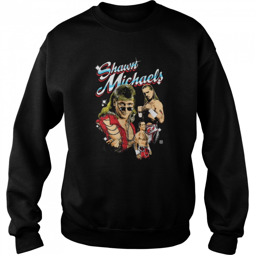 wwe-shawn-michaels-montage-t-shirt-k69lwkfr WWE Shawn Michaels Montage T-Shirt