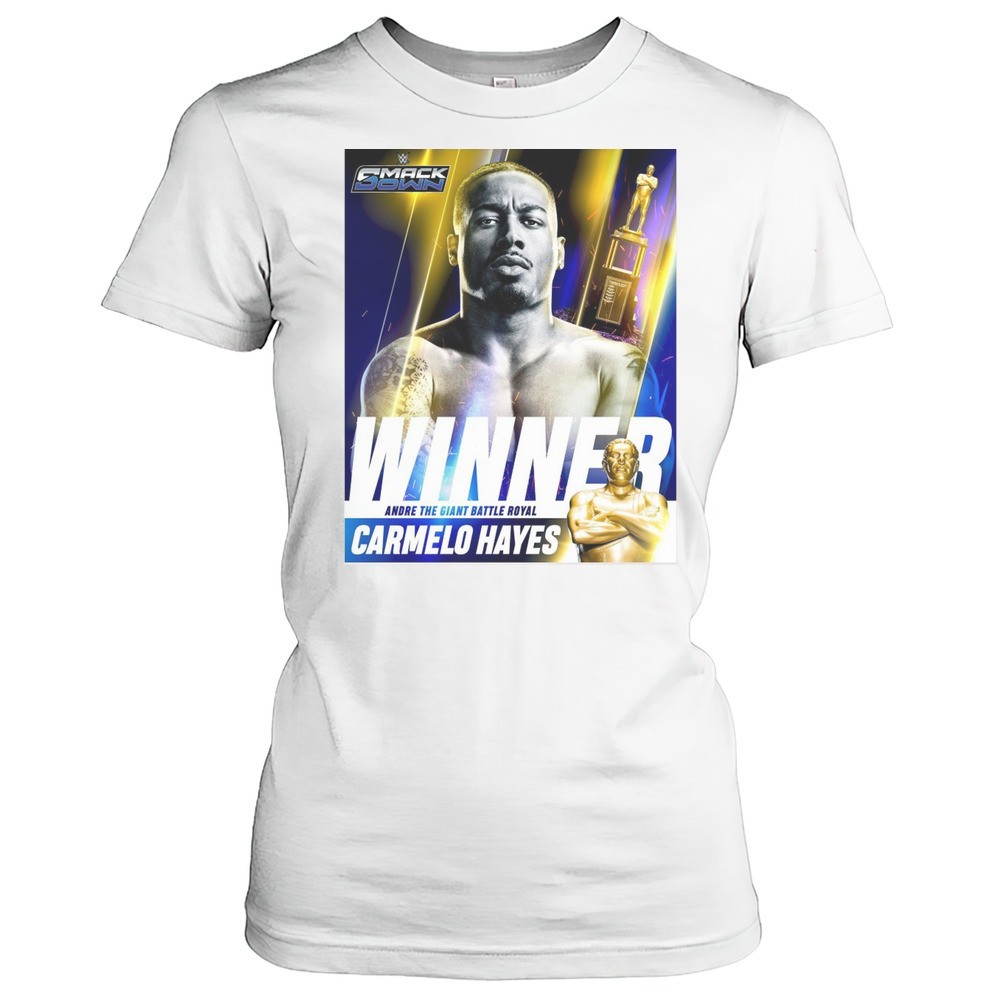wwe-smackdown-carmelo-hayes-2025-andre-the-giant-battle-royal-winner-2025-poster-gqribdv9 Wwe Smackdown Carmelo Hayes 2025 Andre The Giant Battle Royal Winner 2025 Poster T-shirt