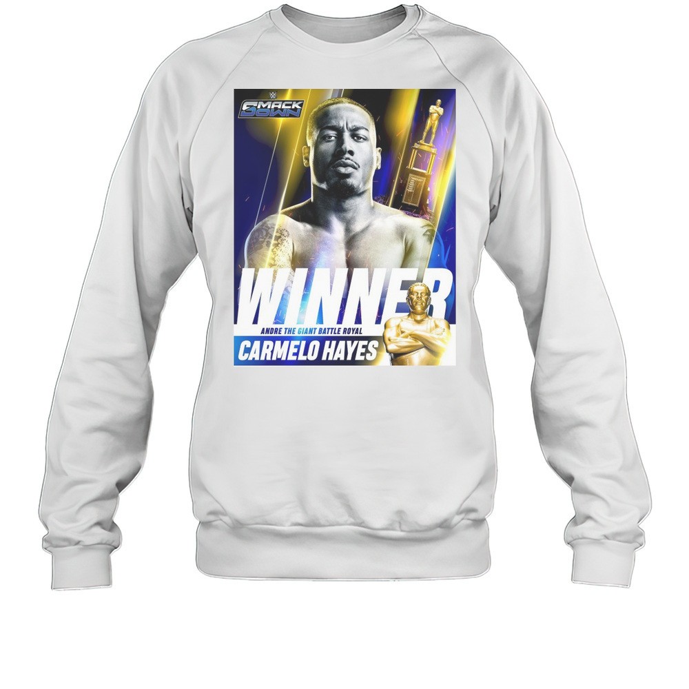 Wwe Smackdown Carmelo Hayes 2025 Andre The Giant Battle Royal Winner 2025 Poster T-shirt