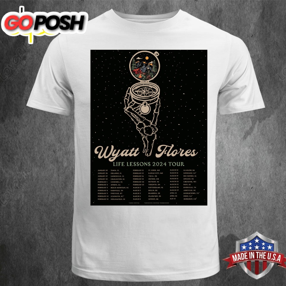 Wyatt Flores Life Lessons 2025 Tour Unisex T-shirt