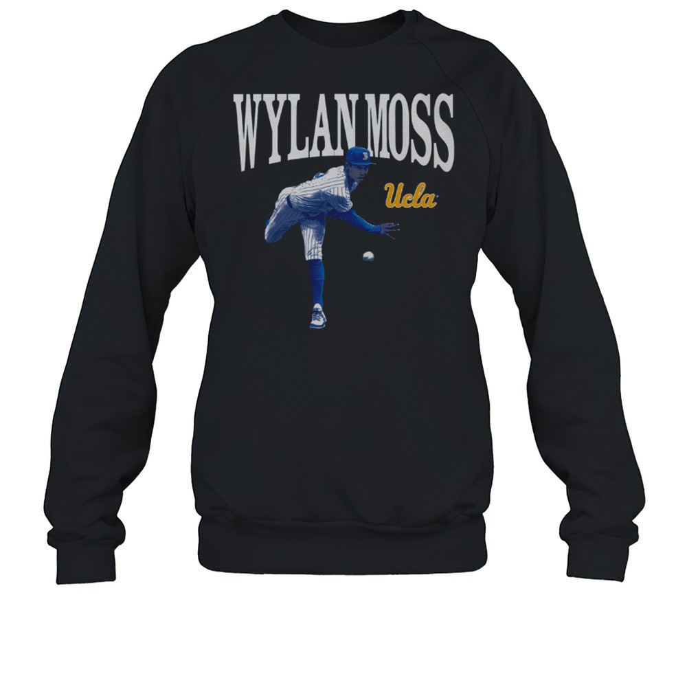Wylan Moss Illustrated UCLA Bruins Baseball NCAA Big Ten Conference 2025 T-shirt