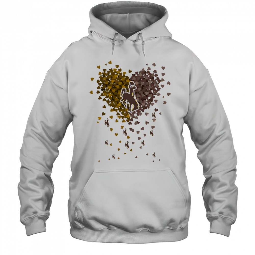 Wyoming Cowboys heart explosion shirt
