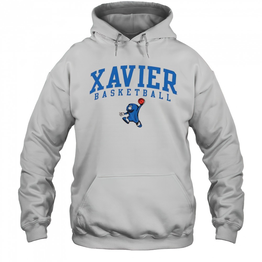 Xavier Musketeers Basketball Blue Blob shirt