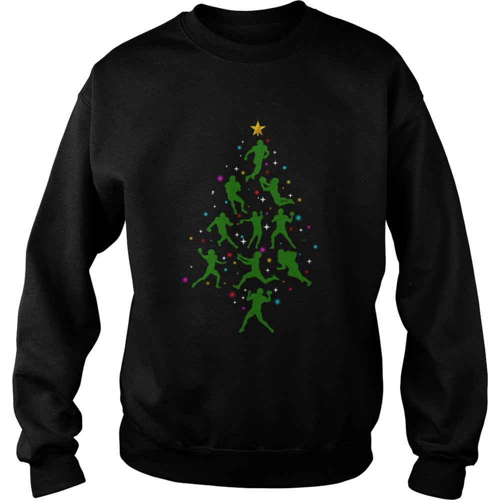 Xmas American Football Christmas Tree shirt