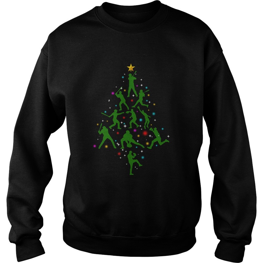 Xmas Baseball Christmas Tree shirt