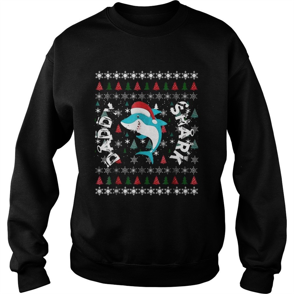 Xmas shark daddy shark shirt