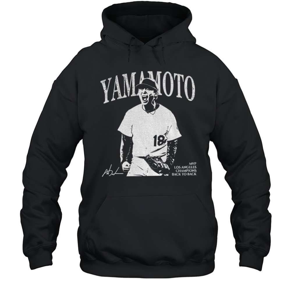 Yamamoto Mvp Los Angeles Baseball signature vintage shirt