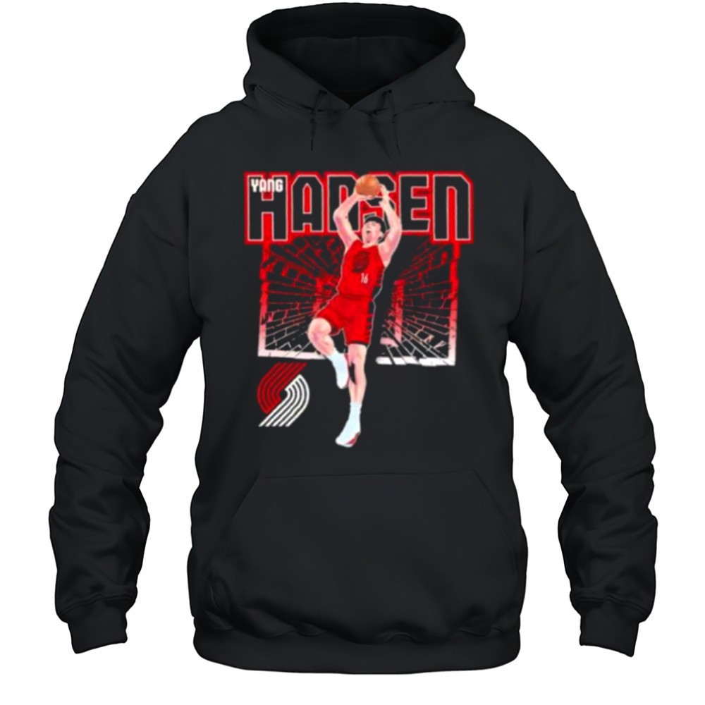 Yang Hansen Portland Trail Blazers Shattered basketball shirt