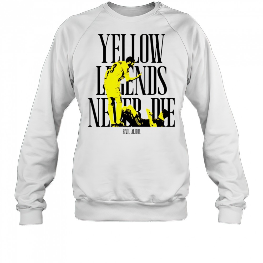 yellow-legends-never-die-raul-albiol-shirt-9xo6dzs8 Yellow Legends never die Raúl Albiol shirt