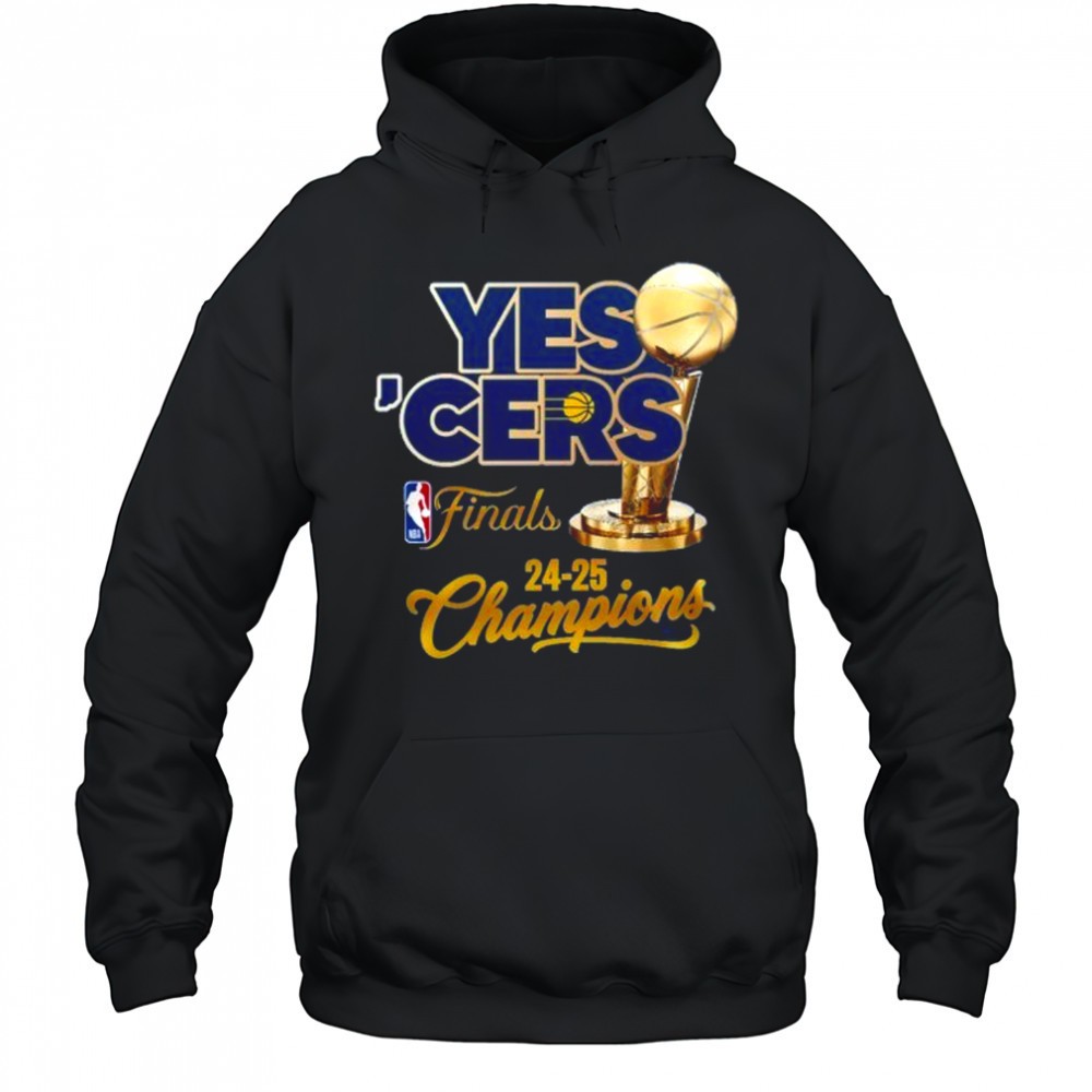 Yes ‘Cers Indiana Pacers NBA Finals 24 25 Champions Trophy logo shirt