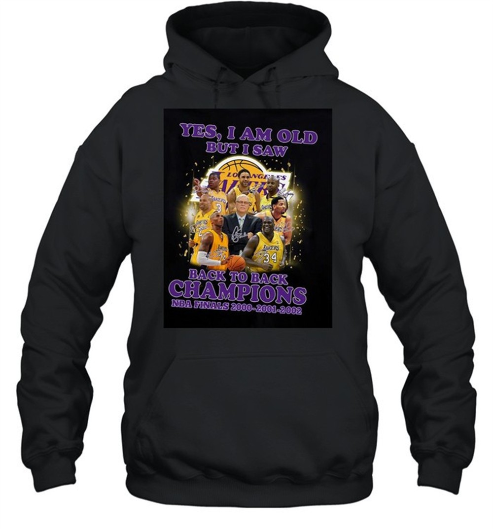 Yes i am old but i saw back to back champions nba finals 2000 2001 2002 shirt