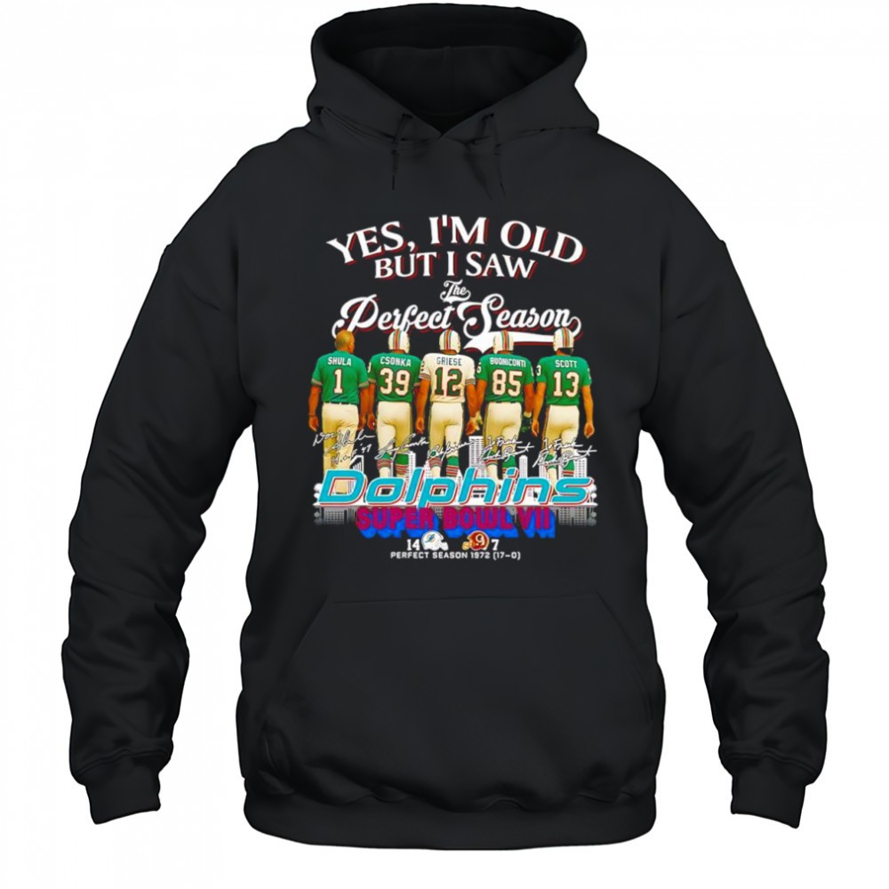 Yes Im old but I saw Miami Dolphins Super Bowl VII signature shirt