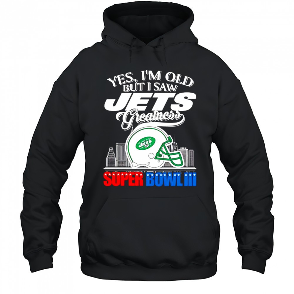 Yes im old but i saw New York Jets Greatness helmet logo shirt