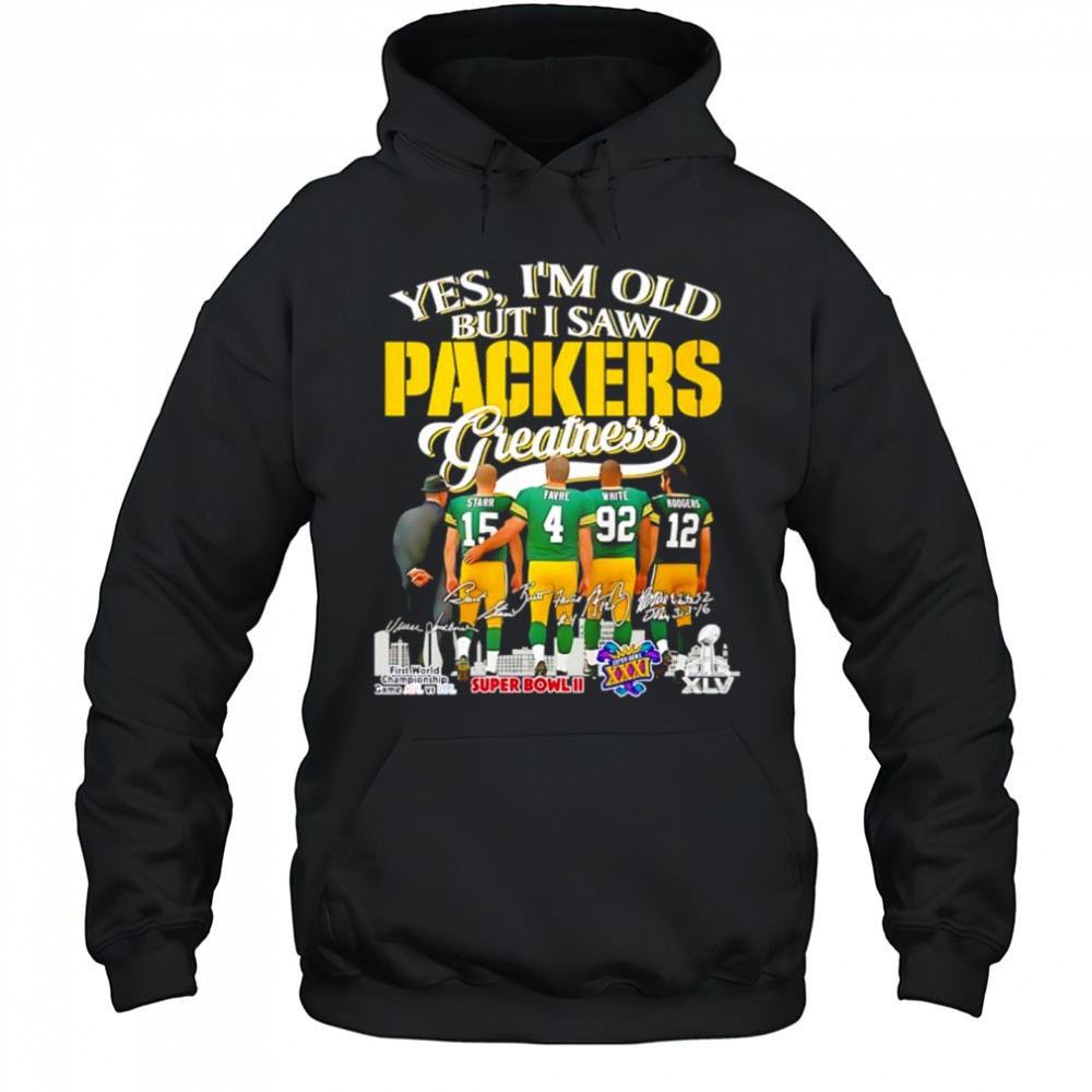 Yes Im Old But I Saw Packers Greatness 2025 Vintage Signatures shirt