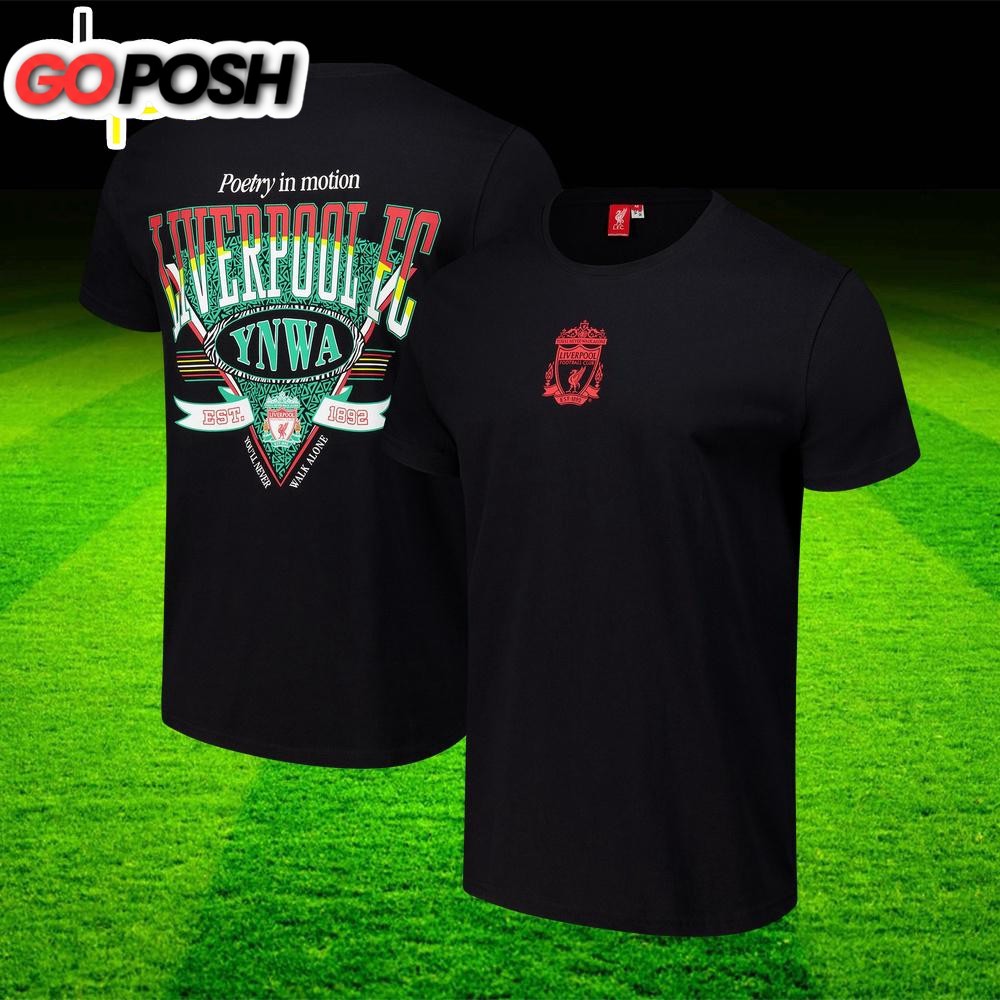 YNWA Est.1892 Liverpool Retro T-Shirt – Black