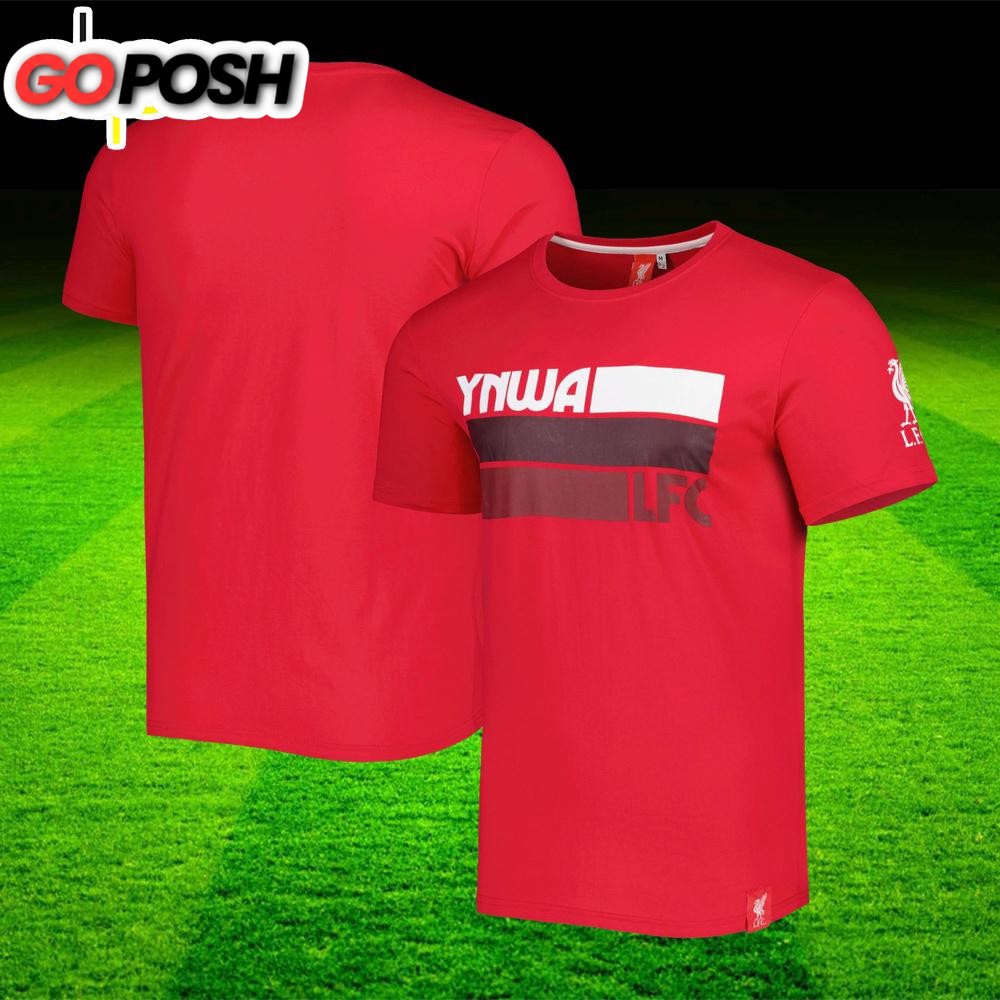 YNWA LFC Liverpool Rounded T-Shirt – Red