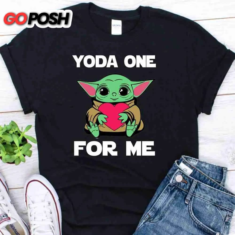 Yoda One For Me Baby Yoda Valentins Day Unisex T-Shirt