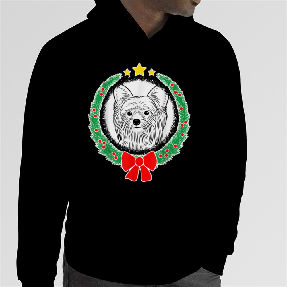 Yorkshire Terrier Christmas Xmas Dog T-Shirt B0BM7FHXB6