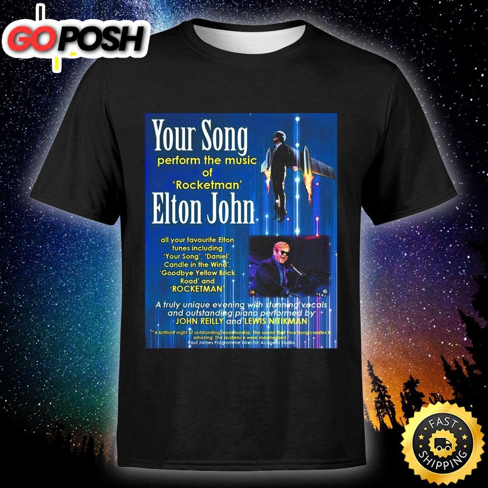 Young Elton – A Celebration Of The Songs Of Elton John, Chapel Arts Centre Bath June 30 Tour 2025 Unisex T-shirt