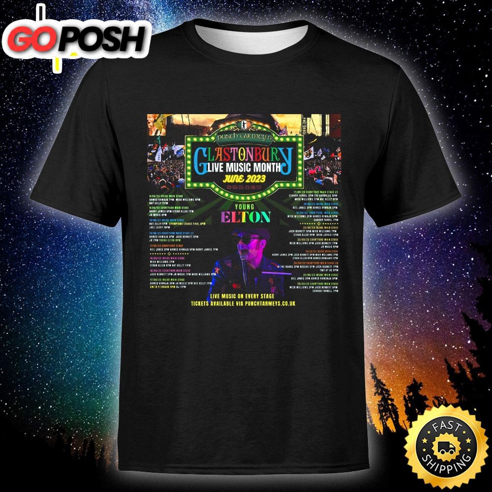 Young Elton – The Tribute Show June 2025 Unisex T-shirt