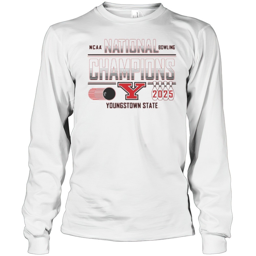 youngstown-state-penguins-2025-ncaa-bowling-national-champions-win-jacksonville-81q4h3h0 Youngstown State Penguins 2025 NCAA Bowling National Champions Win Jacksonville State Gamecocks T-shirt