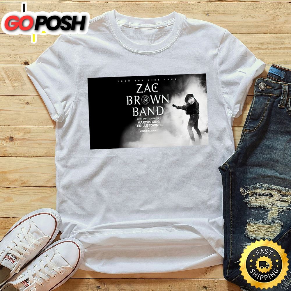 Zac Brown Band Announces 2025 From The Fire Tour Unisex T-Shirt